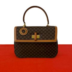 極 美品 CELINE セリーヌ マカダム ブラゾン トリオンフ サークル ロゴ