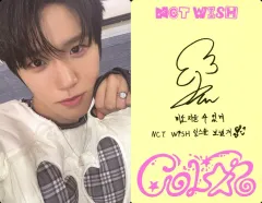 【中古】コレクションカード(男性) NCT WISH/ジェヒ(JAEHEE)/裏面黄・印刷サイン・メッセージ入り/CD「COLOR」(Jewel Case Ver./Individual Ver.)フォトカード