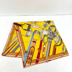 エルメス HERMES シルクスカーフ 大判89cm 船柄 オレンジ カレ90 エルメス HERMES シルクスカーフ 大判89cm 船柄 オレンジ カレ90