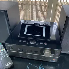 ✨良品✨SONY ソニー　ネットジョーク　NAS-D55HD コンポ　スピーカー　リモコン付き　ブラック　音楽再生　録音のサムネイル