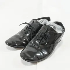 Repetto レペット Zizi ジジ オックスフォードシューズ エナメル ブラック ラウンドトゥ レースアップ 39 25cm相当 フランス製