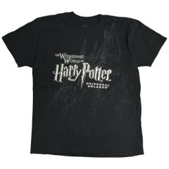 Harry Potter Wizarding World 해리 포터 위저딩 월드 로고 티셔츠 블랙(맨즈 L) 중고 헌 옷 Y2124