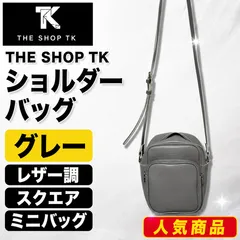 THE SHOP TK ショルダーバッグ グレー レザー調 スクエア ミニバッグのサムネイル