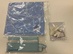 【新品3点】シナモロール グッズまとめ売り ポーチ タオル アクスタ サンリオ