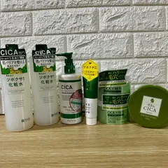 CICA スキンケア7点セット　ツボクサ化粧水　ピーリングジェル　シカリッチクリーム　保湿ゲル　ジェル　まとめ売り　※H1-2-Cのサムネイル