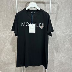 未使用級】 MONCLER モンクレールロゴ半袖Tシャツ黒L - メルカリ