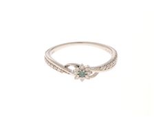 中古 パライバトルマリン0.02ct プラチナ ハートリング 14号 - メルカリ