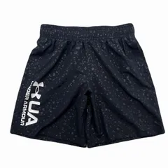 アンダーアーマー ショートパンツ メンズ L ブラック 総柄 短パン ポリエステル100％
