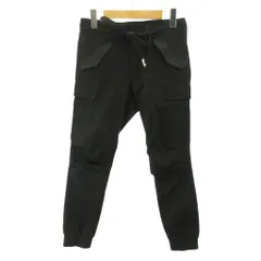 ジュンハシモト junhashimoto 美品 近年 カーゴパンツ テーパード ベルト 2 黒 ブラック 0521のサムネイル
