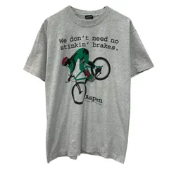 90s USA製 FRUIT OF THE LOOM 半袖 プリントTシャツ L ライトグレー フルーツオブザルーム サイクリング 90年代 春物 a805-6761のサムネイル