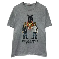 Hanes 半袖 プリントTシャツ L グレー ヘインズ プルオーバー ビッグプリント ドット絵 イラスト ビッグプリント 夏物 a805-6776のサムネイル
