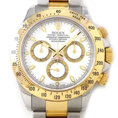 ロレックス Rolex 腕時計 コスモグラフ デイトナ 116523 Z番 2006年製 ホワイト文字盤 クロノグラフ タキメーター スモールセコンド K18YG SS 自動巻き 【箱・保付き】 【中古】のサムネイル
