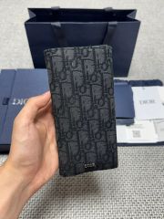 DIOR 二つ折り財布 オブリーク ネイビー - メルカリ