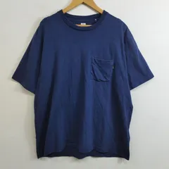 POLeR ポーラー ポケットTシャツ 半袖 無地 シンプル 胸ポケット カットソー コットン アウトドア スケート スケボー カジュアル ネイビー系 L F8のサムネイル