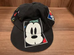 輸入古着 Disney ミッキー&フレンズ キャップ ブラック