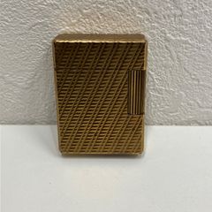 S.T. Dupont ライン1ガスライター ゴールド美品 デュポン着火確認済み 
