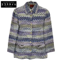 MISSONI　ミッソーニ　ブルー系 マルチカラー リネン ジャケット　42のサムネイル