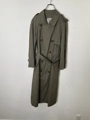 S00300｜BURBERRY｜バーバリー｜ロングコート｜カーキ｜レディース｜コットンコート｜ステンカラーコート｜ロング丈｜Y2K｜90S｜古着｜USA古着｜ヴィンテージ｜アメカジ｜英国ブランド｜無地｜ハイブランド｜フォロー割｜今期トレンドのサムネイル