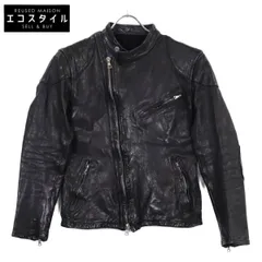 ISAMU KATAYAMA BACKLASH　イサムカタヤマバックラッシュ　1491-01 イタリアンカーフ セミダブル ライダースジャケット　Sのサムネイル