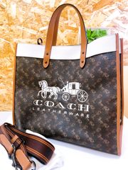 希少♡COACH コーチ ディズニー レザー 3way バッグ ローグ koki