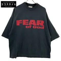 FEAR OF GOD　フィアオブゴッド　25FW ブラック×レッド RELAXED FEAR IS GONE TEE Tシャツ　Mのサムネイル