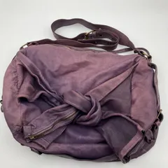 collection PRIVEE? コレクションプリヴェ レザー ショルダーバッグ BAG 鞄 カバン パープル 紫 レディース SU-21-5のサムネイル