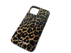 未使用　サンローラン　SAINT LAURENT　iphoneケース　スマホケース　iphone12/12Pro対応　レオパード×ブラック　送料無料のサムネイル