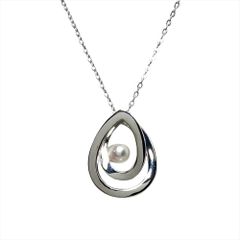 MIKIMOTO】テリ良し◎ あこや 三粒パール ネックレス 真珠 ミキモト 