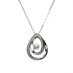 ミキモト MIKIMOTO ペルリータ パール 5.5mm ネックレス シルバー 5.9g 真珠 レディース【中古】のサムネイル