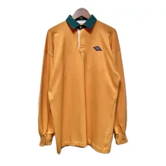 【中古】　UMBRO　ラガーシャツ　長袖　トップス　ハーフボタン　無地　ワンポイント　ブランドロゴ　刺しゅう　オーバーサイズ　古着　/0122のサムネイル