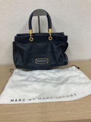マークバイマークジェイコブス レザートート ショルダーストラップ 黒 