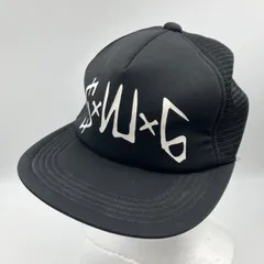 SWAGGER スワッガー ロゴ メッシュキャップ 帽子 スナップバック CAP ペイズリー ブラック 黒 メンズ SU-21-12のサムネイル
