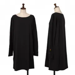 ツモリチサトTSUMORI CHISATO コットンウール袖プリントチュニック 黒2のサムネイル