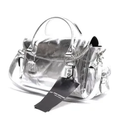 ジュンヤワタナベコムデギャルソンJUNYA WATANABE COMME des GARCONS メタリックフラップショルダーバッグ シルバーのサムネイル