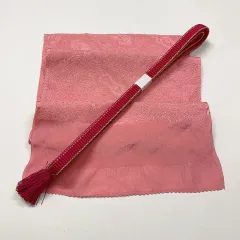 ［8070］帯締め 帯揚げ セット 古典文様 金糸 正絹 着物 帯絞め