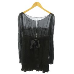 新品タグ付き✨【ノアールリビエール】シルク混 レース 長袖ブラウス 