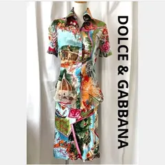 DOLCE＆GABBANA ドルチェ＆ガッバーナ シースルー Lサイズ シャツ Mサイズ スカート セットアップ 2点セットのサムネイル