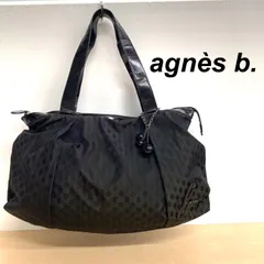agnès b. アニエスベー ブラック ナイロン製 トートバッグ 【BKr8-3】のサムネイル