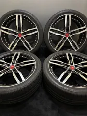 ★225/40ZR19 FALKEN/AZENIS FK453 21年製 SHALLEN 19インチ 7.5J +55 114.3 5H 夏タイヤ 4本 オデッセイ ヴェゼル エスティマ (南4-M351)のサムネイル