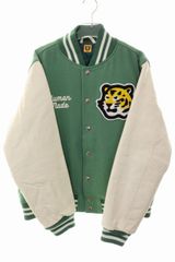 휴먼 메이드 HUMAN MADE 20AW VARSITY JACKET GREEN M 바시티 재킷 스타쟌 로고 와펜 타이거 그린 [브랜드 헌옷 벡터][중고]260330
