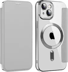 iPhone14用のケース MagSafe対応 レンズ保護 ケース 手帳型 用 カバー 高級8P PUレザー ス マホケース スタンド機能 優しくて快適 カード収納付き 耐衝撃 ワイヤレス充電対応 薄型 軽量 スマホケース