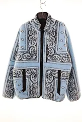 シュプリーム SUPREME 19AW REVERSIBLE BANDANA FLEECE JACKET BLUE L リバーシブル バンダナ フリース ジャケット ボア ブルー 【ブランド古着ベクトル】【中古】☆AA★250803のサムネイル