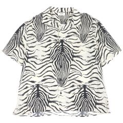 新品 MONCLER ロゴ総柄 半袖シャツ L オーバーサイズ - メルカリ