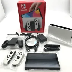 【中古品】 Nintendo Switch(有機ELモデル) Joy-Con(L) (R) ホワイト  箱傷み 【034-260528-MO-03-fuz】