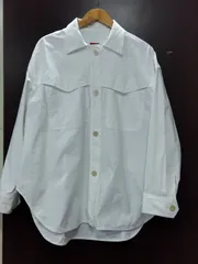 M19　デプレ　DES PRES　シャツ風ジャケット　トゥモローランド　日本製　36　WHITE　ゆたっりシルエット　便利アイテムのサムネイル