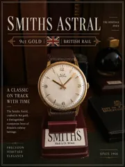 【美品・9金無垢】 Smiths Astral 《 英国鉄道 》｜王冠ロゴ｜英国製｜17石｜のサムネイル