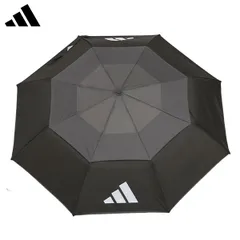 アディダスゴルフ 晴雨兼用 耐久撥水 UVカット 折畳み コンパクト アンブレラ ODX54 傘 ブラック(KK8232)のサムネイル