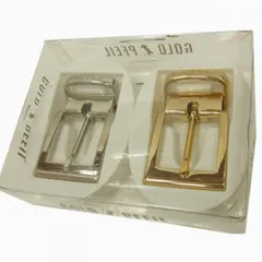 未使用◇GOLD PFEIL ベルト用 バックル 2点セット GPロゴ ゴールド シルバー スペア用 ヴィンテージ ゴールドファイルのサムネイル