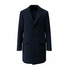 UNIQLO ユニクロ ウールカシミヤチェスターコート メンズM ネイビー