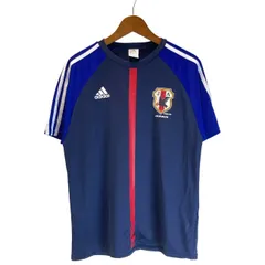 【中古】　adidas　サッカーシャツ　ユニフォーム　半袖　トップス　日本代表　プリント　スポーツ　古着　/1191